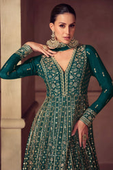 Zariya Silk Ensemble Gown LXGW0051